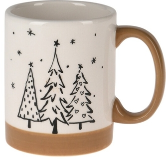 Keramický hrnek Tree A 9,5x11,2x8 cm