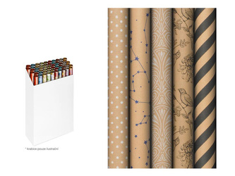 Balící papír role 200x70 kraft mix