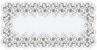 Žakárový ubrus - běhoun ALBINA 70x140 cm bílá MyBestHome