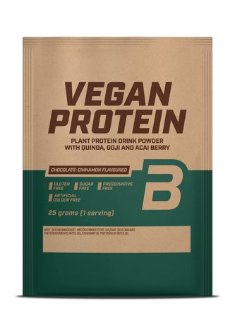BioTech Vegan Protein 25 g chocolate cinnamon (čokoláda-skořice)