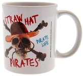 Keramický hrnek One Piece: Pirátský sláměný klobou se znakem (objem 315 ml)