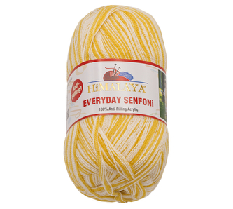 Příze HiMALAYA EVERYDAY SENFONi - bíložlutá - 100g / 196 m
