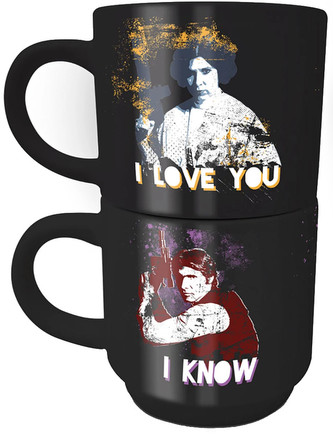 Keramické hrnky Star Wars|Hvězdné války: Han And Leia set 2 kusů (280 ml)