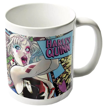 Bílý keramický hrnek DC Comics|Batman: Harley Quinn Neon (objem 315 ml)