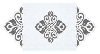 Žakárový ubrus - běhoun XENIE 60x120 cm bílá MyBestHome