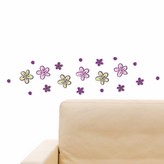 Crearreda Samolepicí dekorace FM S Little Flowers  59503 Fialová kvítka