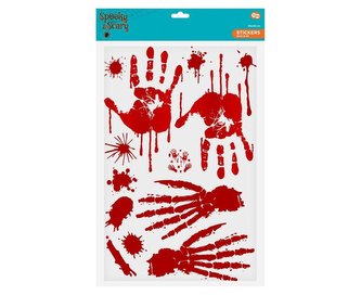 Samolepky Halloween Krvavé ruce - Godan 30 x 45 cm