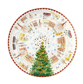 Velký vánoční talíř I., Christmas Sounds, Ø 22 cm Rosenthal