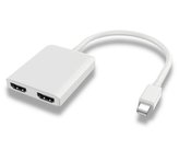 Adaptér mini DisplayPort - 2x HDMI , rozšíření + zrcadlení obrazu, 4K*2K@30Hz