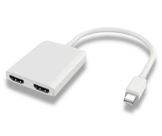 Adaptér mini DisplayPort - 2x HDMI , rozšíření + zrcadlení obrazu, 4K*2K@30Hz