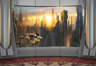Komar papírová fototapeta 8-483 Star Wars Coruscant View, 368 x 254 cm