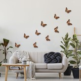 Crearreda Nástěnná 3D dekorace SD Bronze Butterflies 24013 Bronzoví motýli