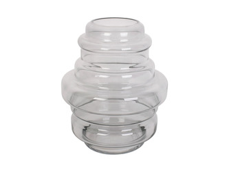 Skleněná váza Distinct 25 cm tmavě šedá Present Time