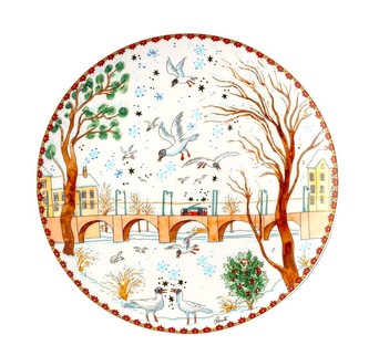 Velký vánoční talíř II., Christmas Sounds, Ø 22 cm Rosenthal