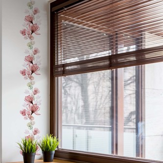 Crearreda Samolepicí dekorace v roli RD Red Trasparence 53016 Červená magnólie průsvitná