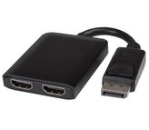 Adaptér DisplayPort - 2x HDMI , rozšíření + zrcadlení obrazu, 4K*2K@30Hz