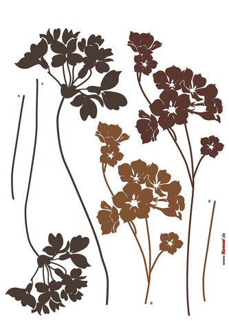 Komar samolepicí nástěnná dekorace Lady's Smock 17005