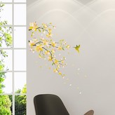 Crearreda Samolepicí dekorace WA M Yellow Branch 54107 Větev se žlutými květy