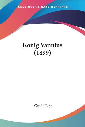 Konig Vannius (1899)