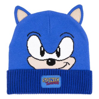 Pletená čepice s oušky Sonic