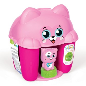 Clemmy Box s víkem Kočička 6 kostek