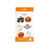 Cukrová dekorace Halloween dýně duch a strašidelný kostel 6ks - Decora