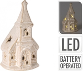 LED porcelánový kostelíček A