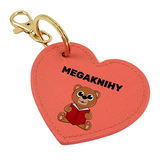 Růžový přívěsek na klíče