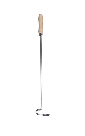 Háček krbový 80 cm s dřevěnou rukojetí