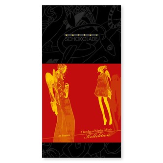 Bio vánoční kolekce ručně dělaných čokoládek Zotter, 24 druhů