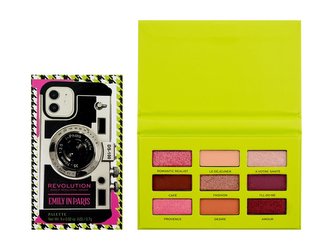 Makeup Revolution London Emily In Paris Oční stín Camera Queen Eyeshadow Palette 6,3 g pro ženy