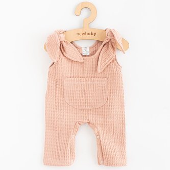 Kojenecké mušelínové lacláčky New Baby Comfort clothes růžová - velikost 62 (3-6m)