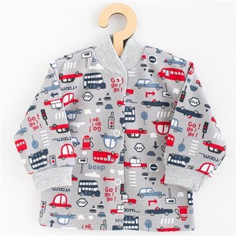 Kojenecký bavlněný kabátek New Baby Go!go!go! - velikost 62 (3-6m)