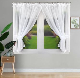 Dekorační krátká záclona SANDRA bílá 400x155 cm MyBestHome