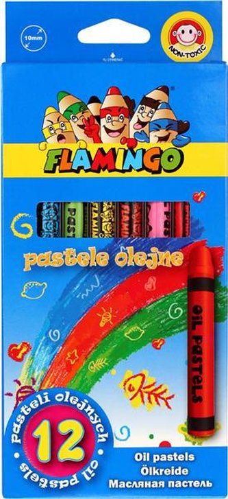 Pastele olejne Flamingo 12 kolorów