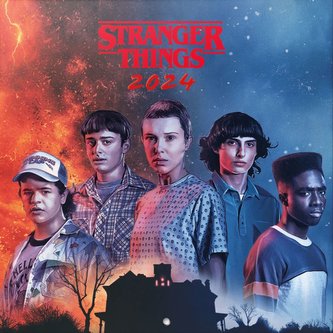 Oficiální nástěnný kalendář Netflix|Stranger Things 2024 s plakátem (SQ 30 x 30|60 cm)