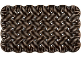 Gumová rohožka - předložka SCRAPER zlatá 45x75 cm MultiDecor