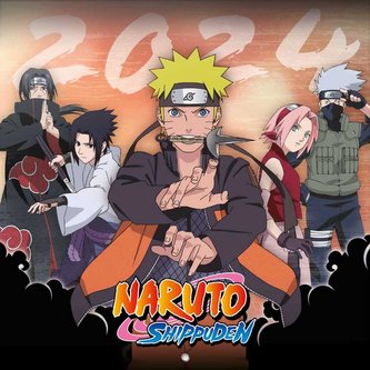Oficiální nástěnný kalendář 2024 s plakátem Naruto (30 x 30|60 cm)