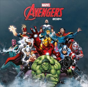 Oficiální nástěnný kalendář 2024 s plakátem Marvel: Avengers (30 x 30|60 cm)