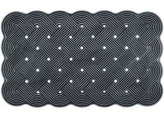 Gumová rohožka - předložka SCRAPER stříbrná 45x75 cm MultiDecor