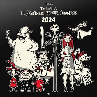 Oficiální nástěnný kalendář The Nightmare Before Christmas|Ukradené Vánoce (30 x 30|60 cm)