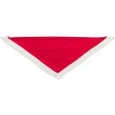 Xmas NECKERCHIEF - vánoční sametový šátek, 75 cm, červená