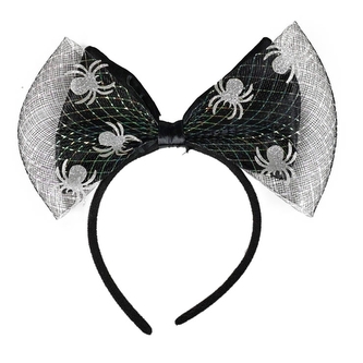 Čelenka Halloween mašle s pavoukem