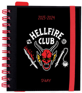 Plánovací denní školní diář 2023/2024 Netflix|Stranger Things: Hellfire Club se samolepkami, záložkami a obálkou (14 x 16 cm)