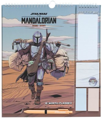 Oficiální nástěnný plánovací kalendář 2023/2024 Star Wars|Hvězdné války: TV seriál The Mandalorian (30 x 34 cm)