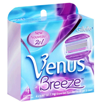 Gillette Venus Náhradní břit Breeze 4 ks pro ženy