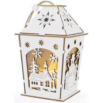 Vánoční dekorace Lucerna 15cm 1LED WW RETLUX RXL 462