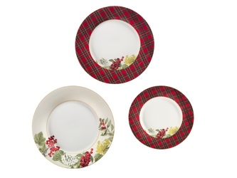 Jídelní 18-ti dílná sada talířů Sottobosco BRANDANI