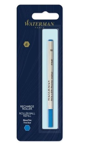 Náplň do rolleru, 0,5 mm, F, WATERMAN, modrá