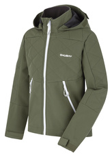 Dětská softshell bunda Salex K khaki - 134